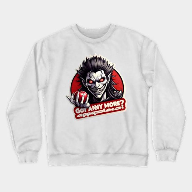 Ryuk's "Got any more apples? Crewneck Sweatshirt by Cuddle : Prints & Designs